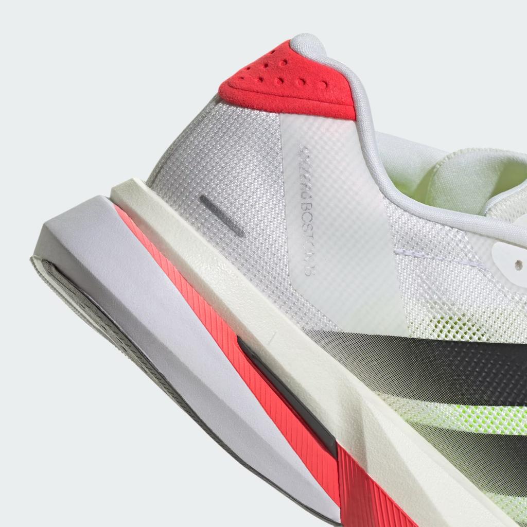 JS4934 adidas Adizero Boston 13 Cloud White Core Black Lucid Red (Women's)