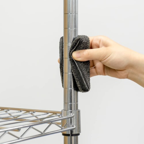 Azuma Industrial Azumagic Stainless Steel Sponge 4-Pack, a cleaning sponge that removes burnt food and limescale with just water. Perfect for trivets,