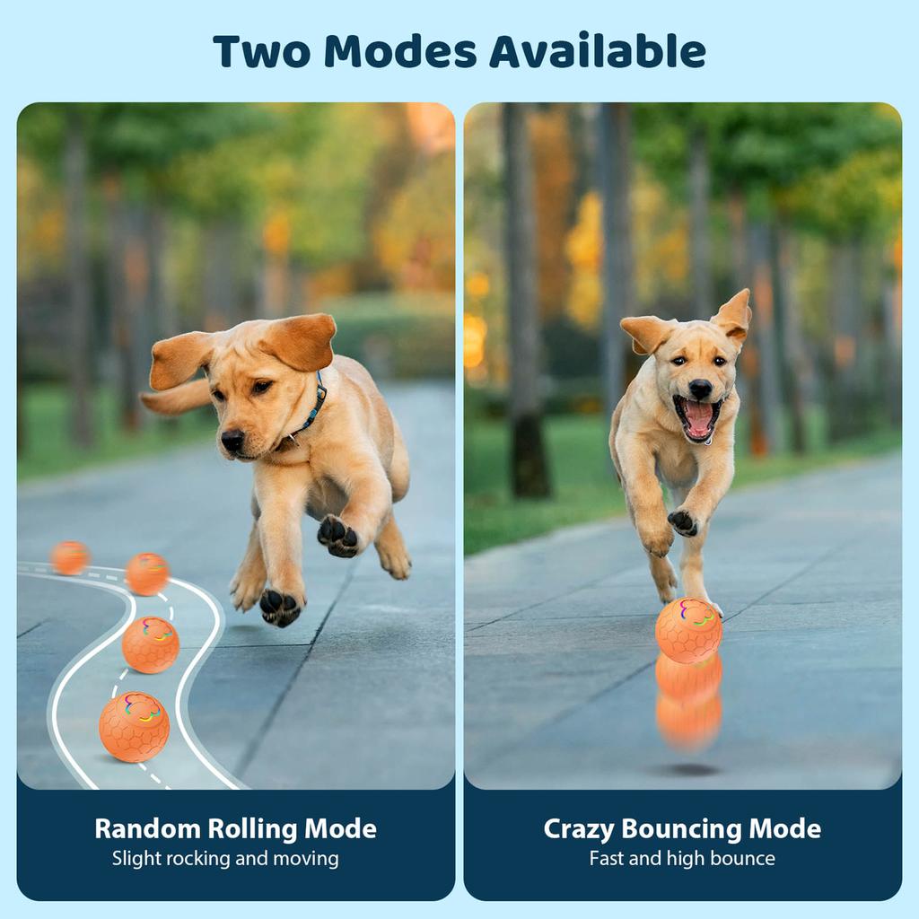 Игрушечный мяч для домашних животных — Интерактивные игрушки для собак Jolly Ball Пастушья мяч для собак — Двухрежимный дизайн радара