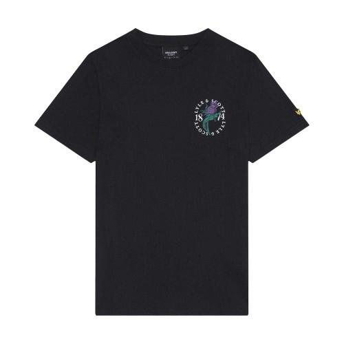 Lyle & Scott Mens Thistle Back Print T-Shirt