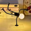 Changeable Shape Funny Sportsman Night Light Button Battery Desk Lamp Versatile Mini Lamp Creative Ornament Vacuum Adsorption