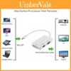 Мини DisplayPort к HDMI DVI VGA 3-в-1 адаптер с чипсетом для Macbook Pro Air для настройки нескольких мониторов