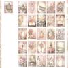 50pcs/pack Retro Dreamy Material Paper Illusion Scrapbook Background DIY Decorative Stickers Dark Castle