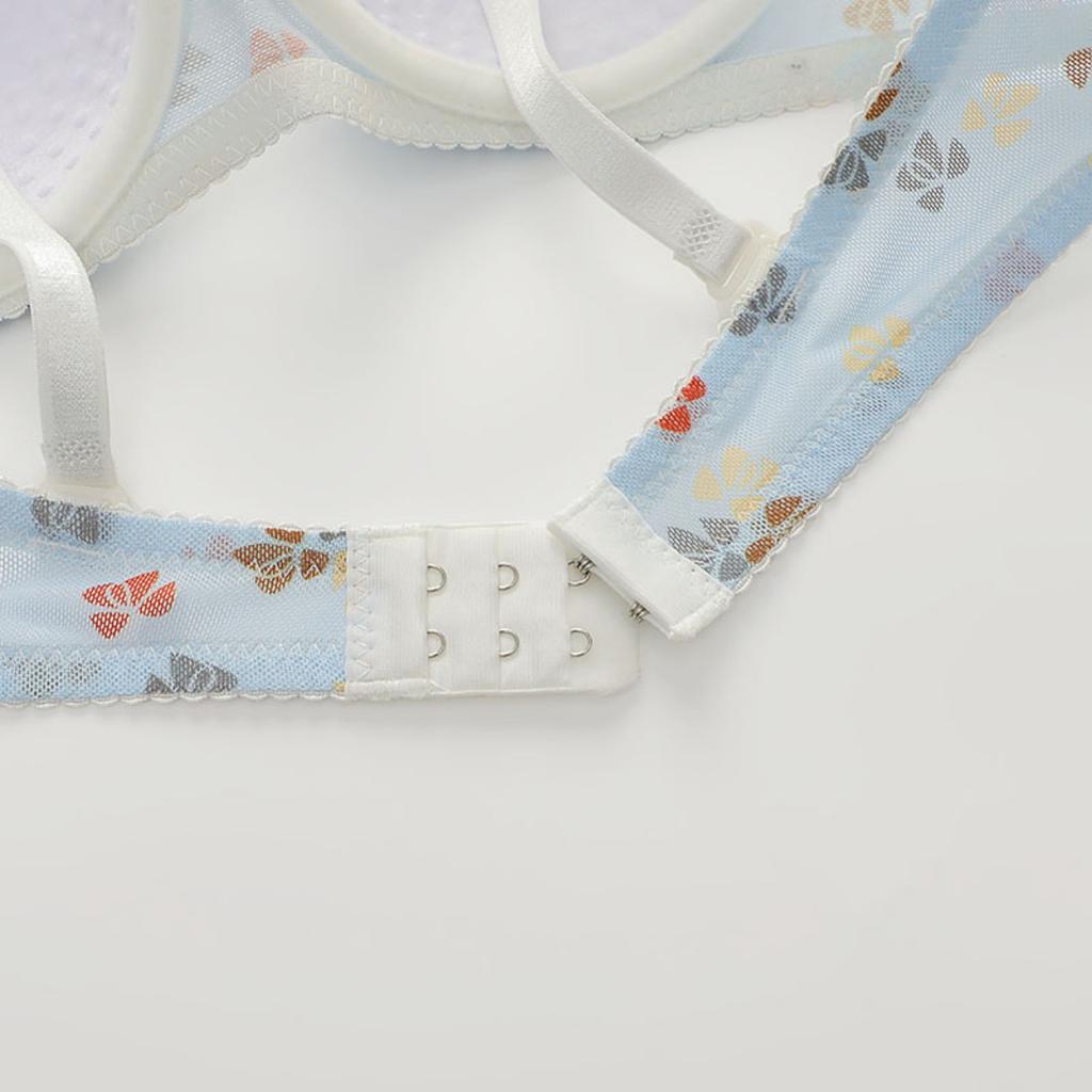 Женский бюстгальтер с цветочным принтом Converge, регулируемый, дышащий, пуш-ап, стальное кольцо, бюстгальтер, удобный топ-бралетт