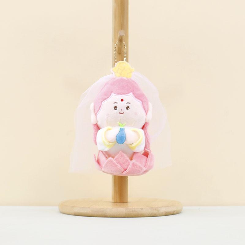 Очаровательная плюшевая кукла Гуаньинь Бодхисаттвы, мягкая фигурка из полипропиленового хлопка, брелок для сумок