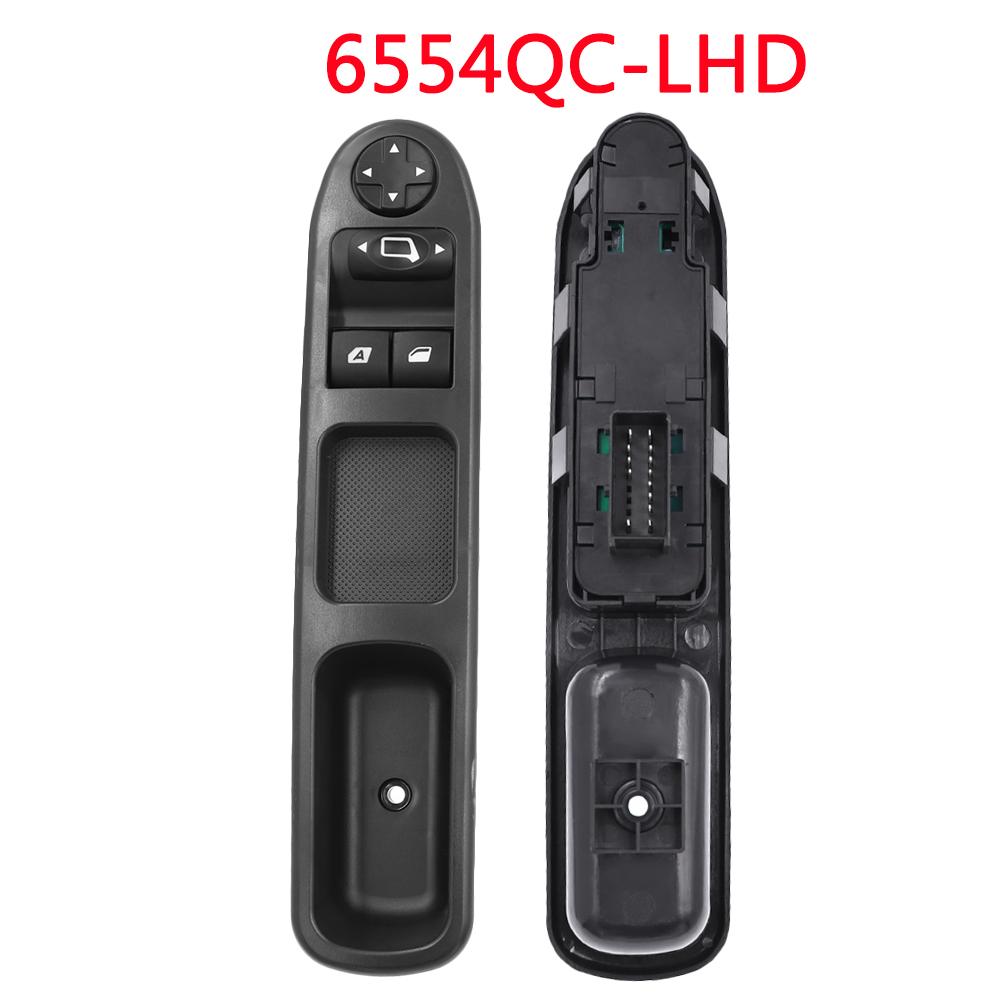 For Peugeot 207 307 407 For Citroen C3 C4 Picasso Electric Power Window Control Switch 6554KT 6554QC 6490EH 6490HQ 6554QF 6554QG Switches4