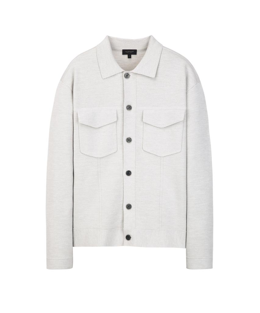 Jilseutyueoteunyuyogmaen Knit Trucker Jacket - Light Grey (Jnsw6A203G1)