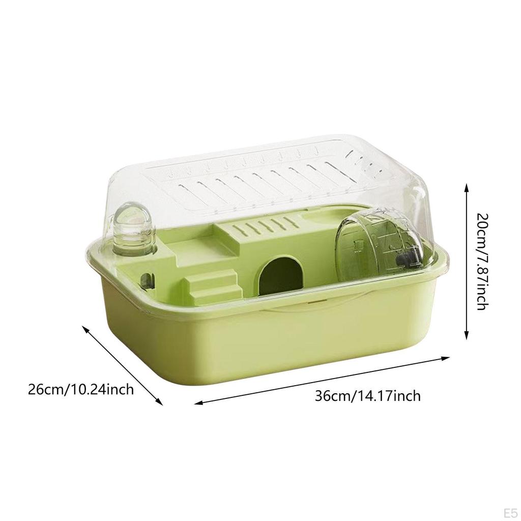 Habitat Hamster Cage Portable Openable Top Transparent House Small Animal for Rats