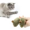 Интерактивная игрушка-мышь для кошек со пищащим звуком, автоматическая игрушка-мышь для игры в помещении, электронная игрушка-мышь для самостоятельной игры кошек