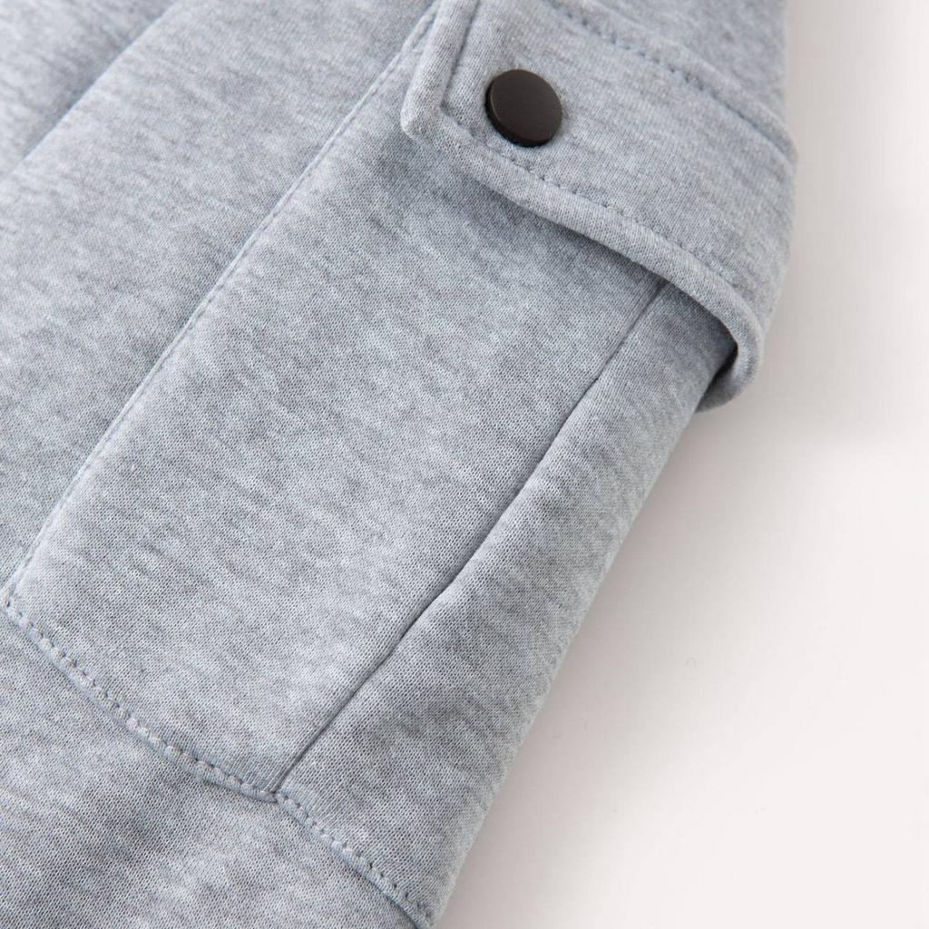 Men's Sweatshirt Hoodie Zipper Arm Pocket Cardigan Men's Sports Large Size Casual Hoodie