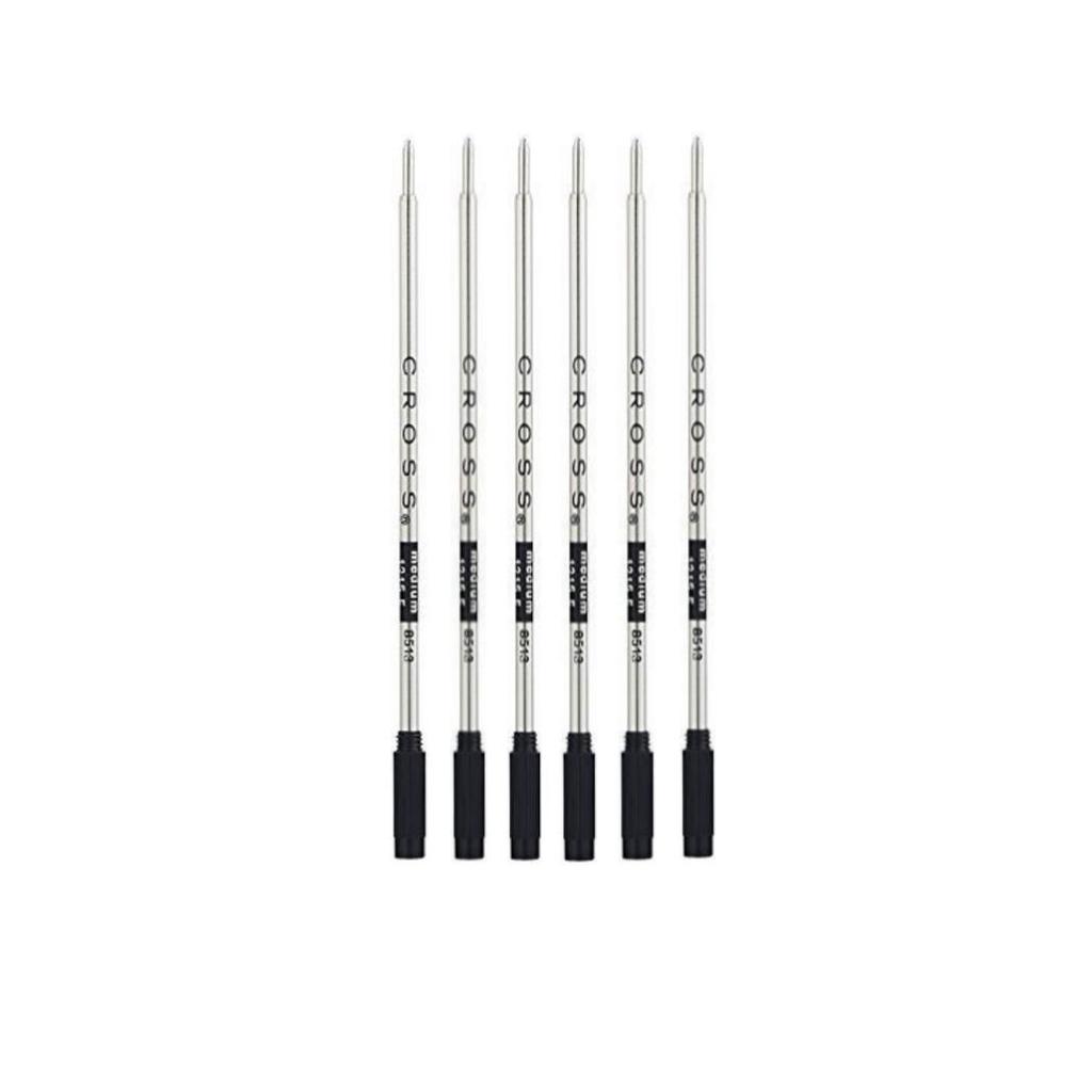Cross Ballpoint Pen Refill M 8513 Black Set of 6 Regular Imported Goods Oil-based