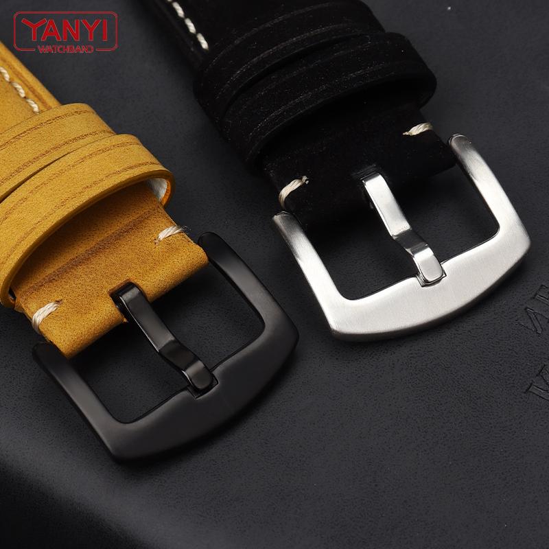 Ремешок для часов из воловьей кожи с верхним слоем, 24-16 мм, кожаный ремешок ручной работы Crazy Horse для timex T49859 | T2N720 | T2p141 Ремешок для часов