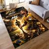 Brazilian Football Inspiration Design Rug - Non-slip rug suitable for living room and bedroom sofas.