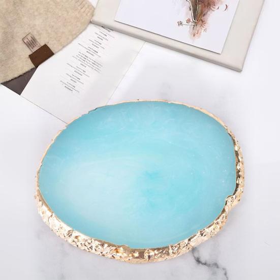 Yousheng Resin Nail Art Palette Safe Stylish Eco-friendly Portable Nail Mixing Tray for Easy Gel Color Display