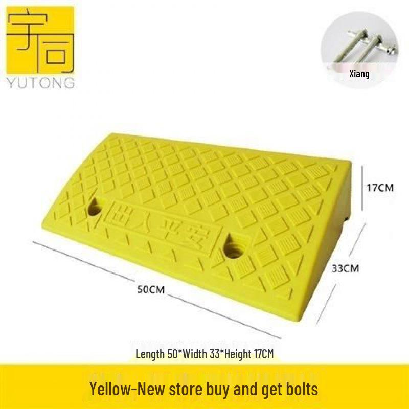 Треугольная пластиковая автомобильная аппарель для порога и подушка-лежачий полицейский