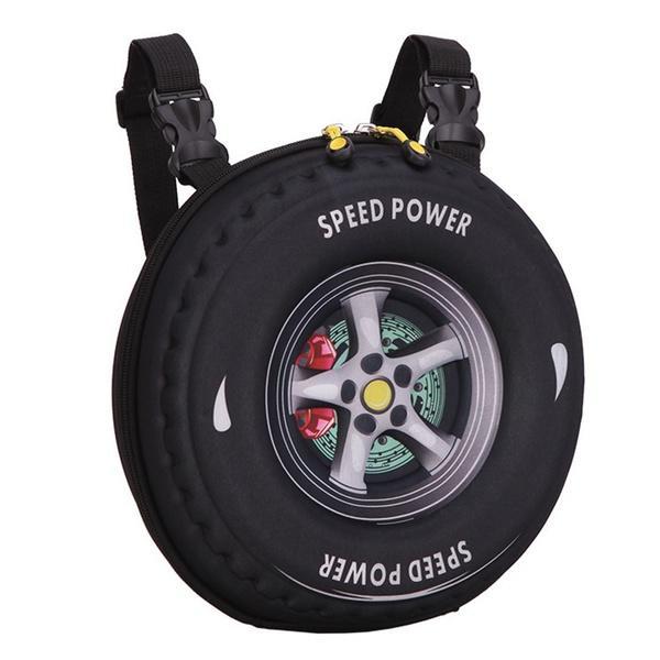 Рюкзак для маленьких детей, для мальчиков и девочек, креативный рюкзак из автомобильных шин, школьный рюкзак