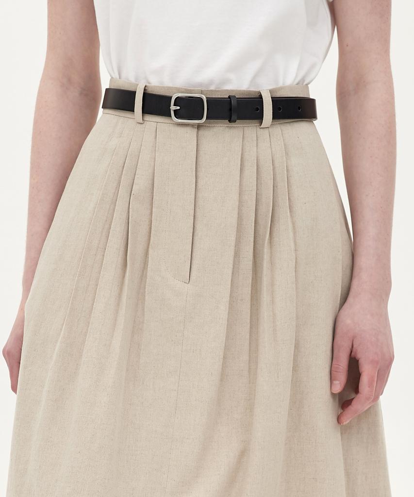 ЮБКА LINEN 8 СКЛАДОК_Овсяный