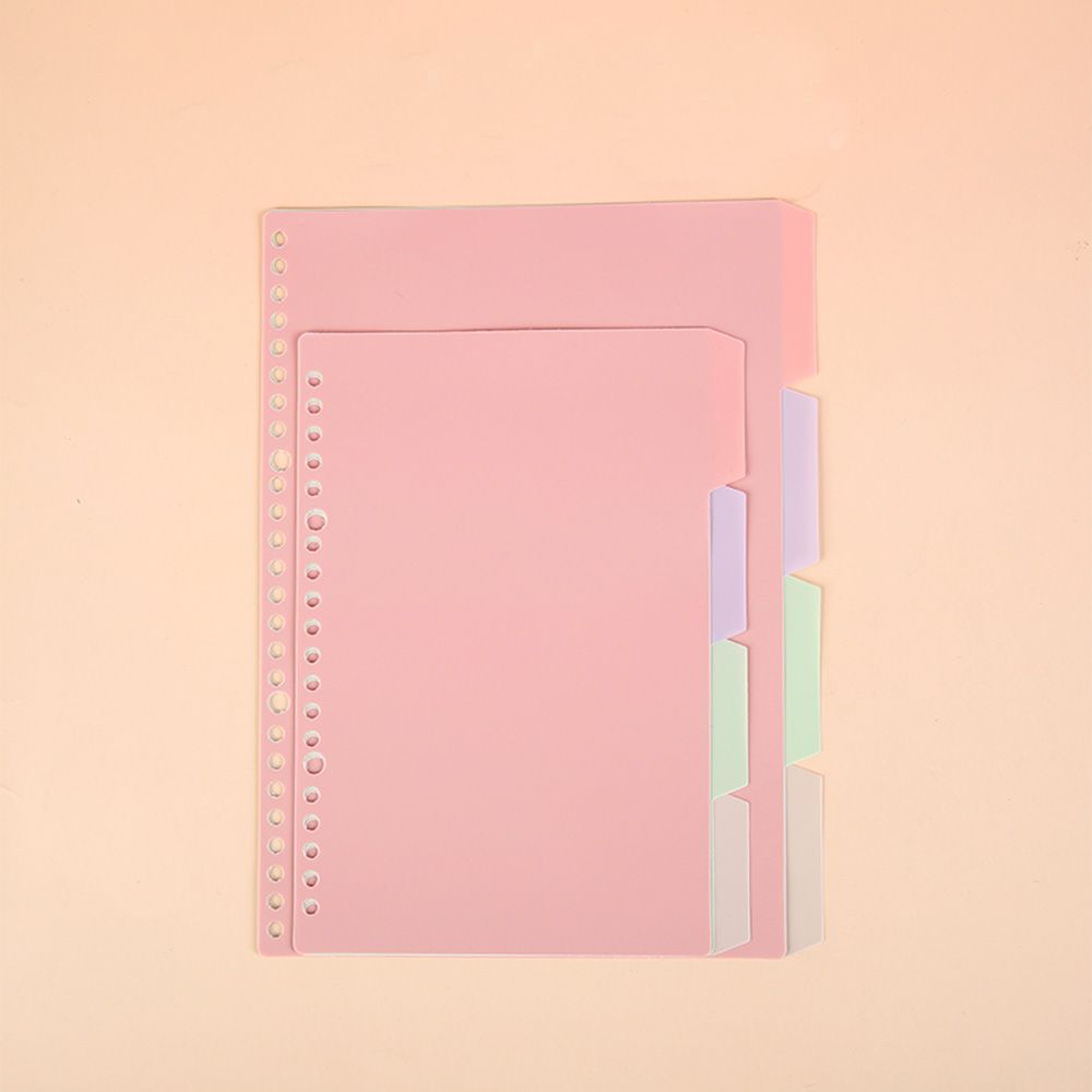 for Notebook Folders Plastic Binder Index Dividers Binder Page Dividers 4 Tab Multicolor Index Tabs