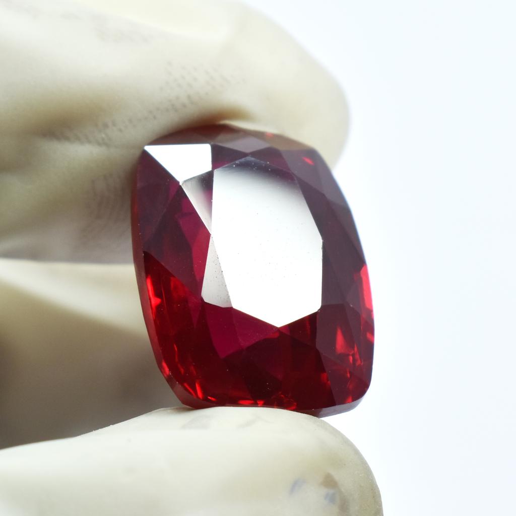 Natural Red Ruby Loose Gemstone 20.00 ct Cushion Cut for Jewelry Making and Gem Collections