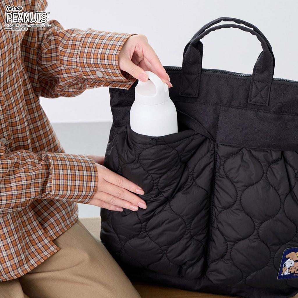 Рюкзак-сумка для шлема Snoopy [Rootote] [Рюкзак] IP. Тео. пыхтеть. Арахис-0R [Черный]