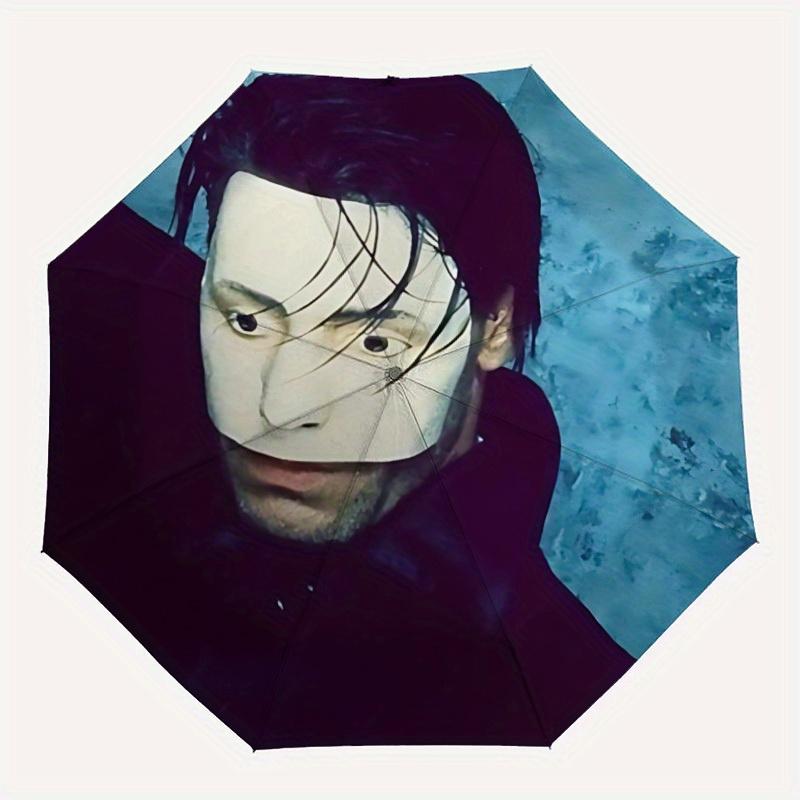 Автоматический зонт Rammstein с открытием/закрытием   Компактный дорожный зонт, 8 спиц, прочная конструкция, идеальный подарок, 177