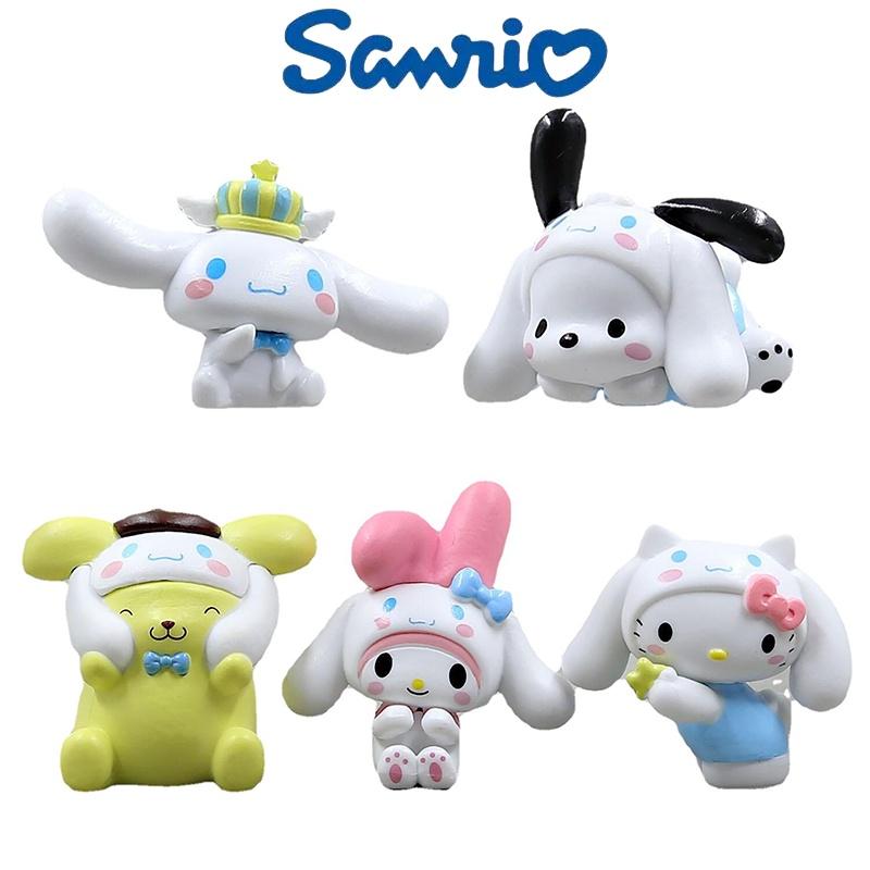 Sanrio 5 шт. Мелоди Хелло Китти Фигурка Игрушка Модель Рождественский Подарок Декор