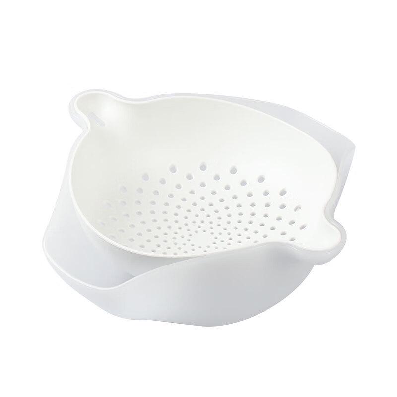 Camellia Antibacterial Double-Layer Kitchen Drain Basket