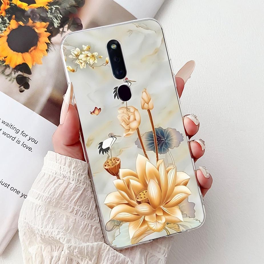 Чехол для Oppo F11 CPH1913 CPH1911 Цветы Расписная Крышка Мягкий Силиконовый Чехол для Телефона Для Oppo F11 Pro F 11 OppoF11 Pro Сумки