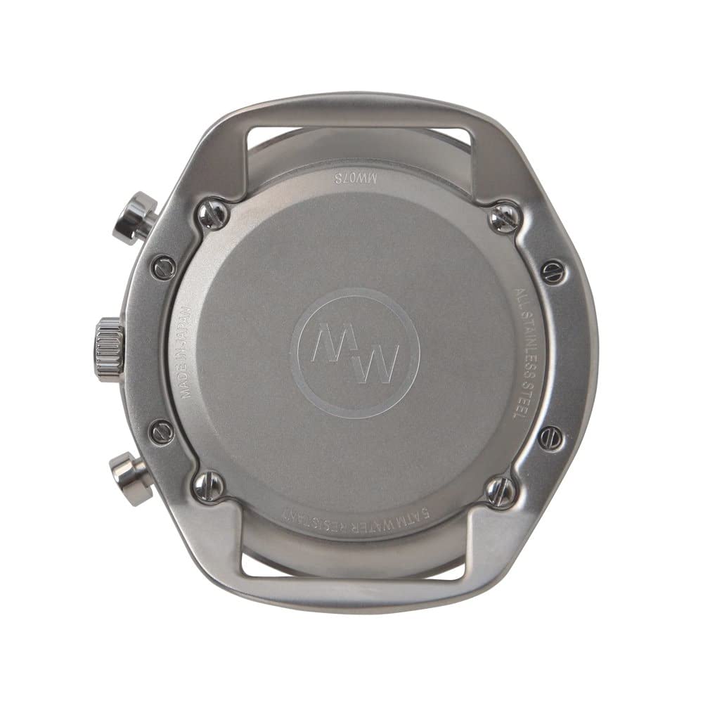 MASTER WORKS Quattro 002 MW07SI-EDBKG8 Мужские часы, Сделано в Японии, Кварцевый механизм, 41 мм, Кожаный ремешок, Хронограф, Черный