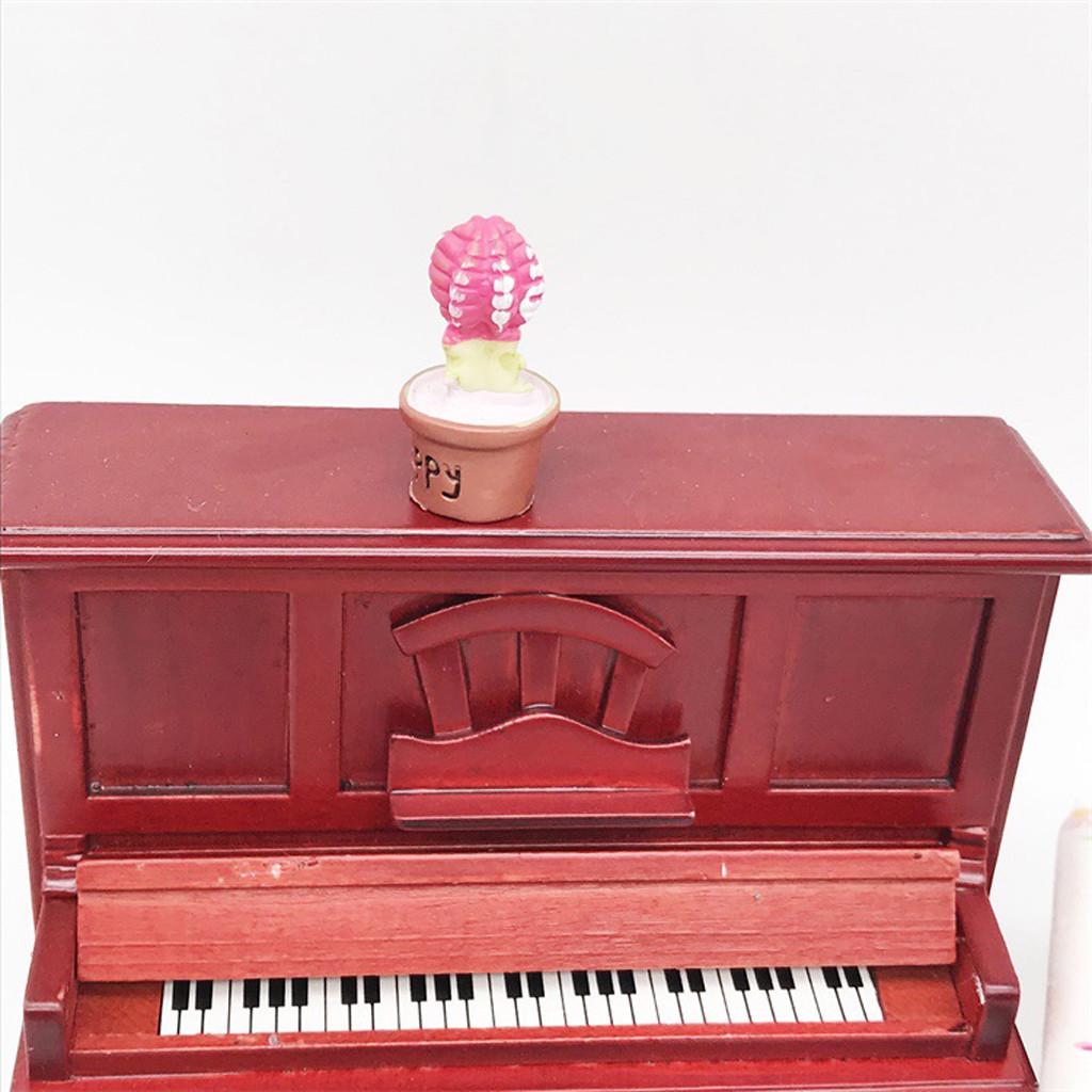 (Драгоценная память)1:12 мини-украшений для сада, милые мини-сочные садовые аксессуары из смолы