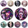 32/44/58mm Cosplay Game Badge Enoshima Junko Naegi Makoto Asahina Aoi Kirigiri Kyoko Brooch Pins for Clothes Collar Backpack Jewelry