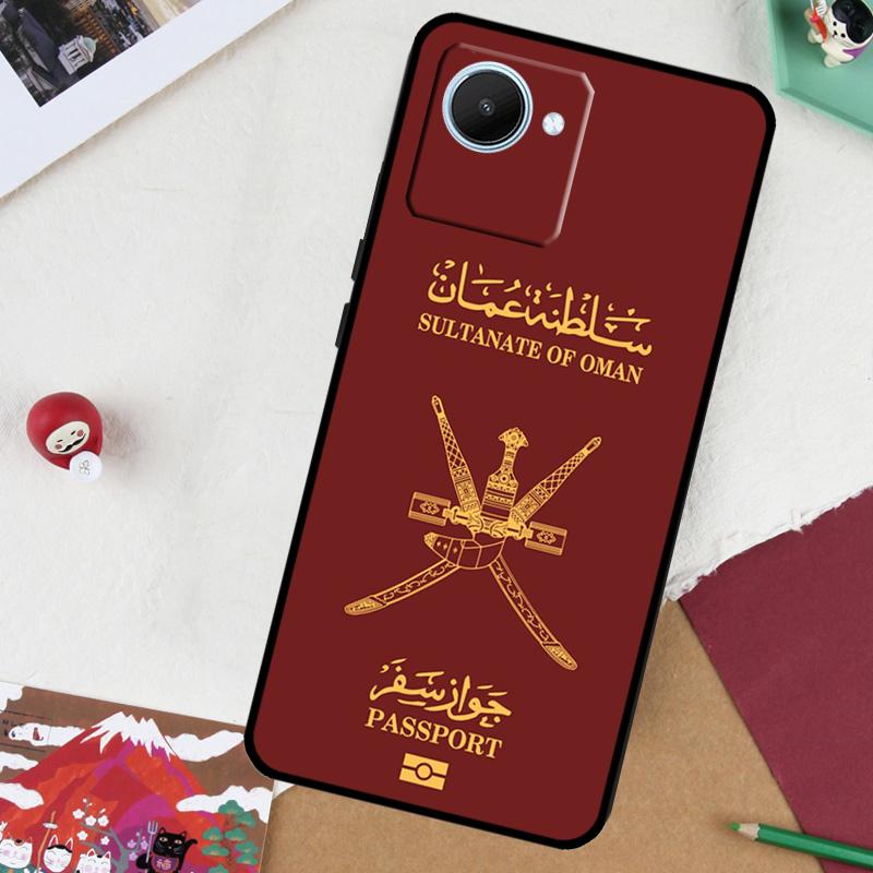 Omani Emblem Oman Flag passport For Realme GT7 Pro GT 6T 5 6 C67 C75 C61 C55 C53 C51 C21Y C25S 10 11 12 13 14 Pro Plus Case