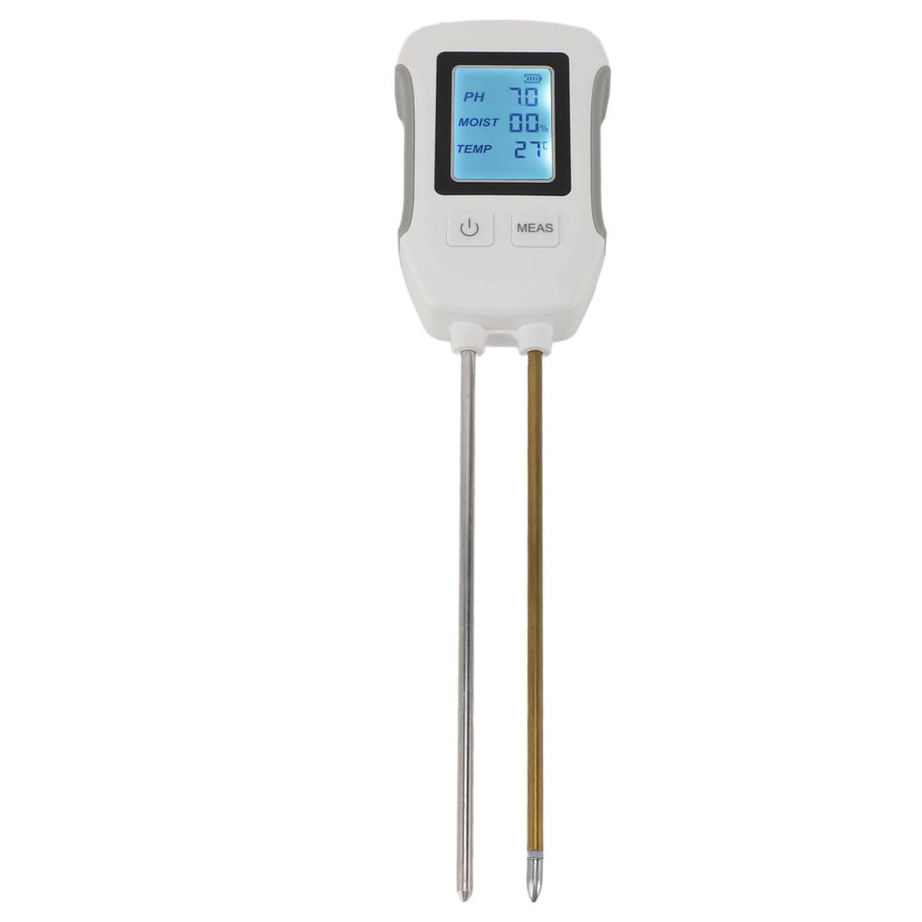 Soil Moisture Tester with Dual Probe Digital Display High Accuracy Soil PH Meter for Gardening