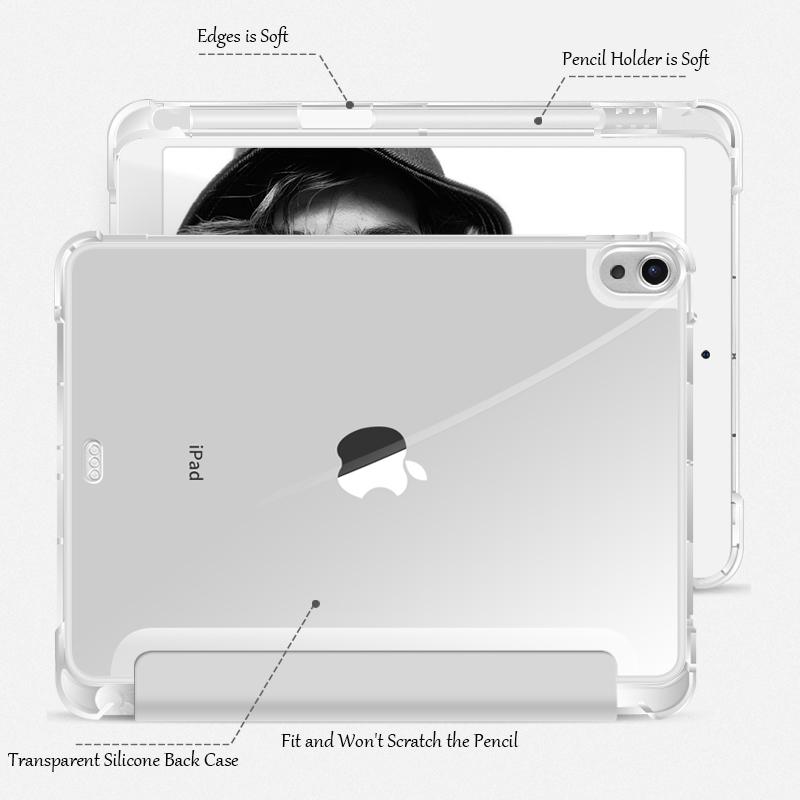 Кожаный чехол-пенал для iPad Pro 11 2022 2021 2020 для iPad 10.2, чехол 9/8/7 Gen, чехол для iPad 10-го поколения, iPad Air3 4 5, прозрачный чехол
