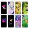 Черный чехол из ТПУ для Huawei P30 Lite P30 Pro P40, чехол для Huawei P40 LITE EP Smart 2020, чехол, симпатичная колибри