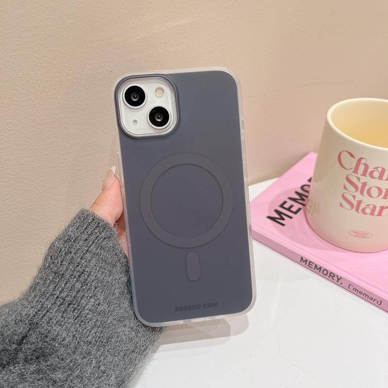 Ins Wind Macaron подходит для Apple 15 чехол для мобильного телефона с магнитной присоской IPhone14 Candy Color 16 Promax Hard Case 13