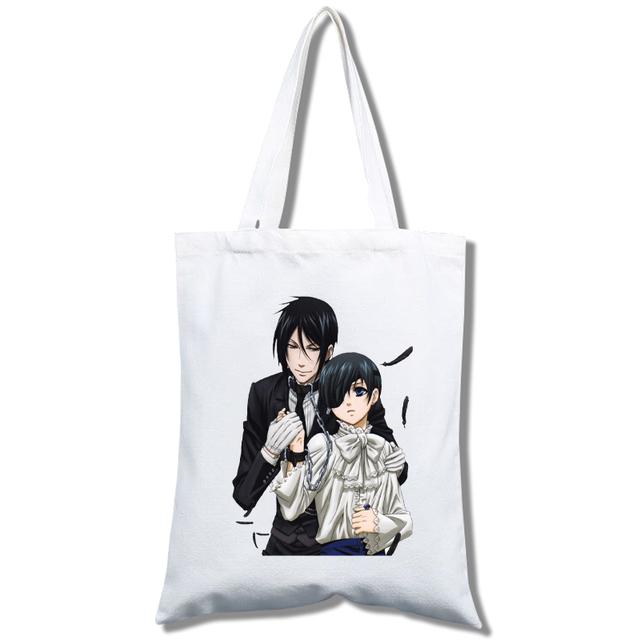 Black Butler Sebastian Ciel Phantomhive — женские сумки, сумки на ремне, повседневная сумка для покупок, элегантная холщовая сумка