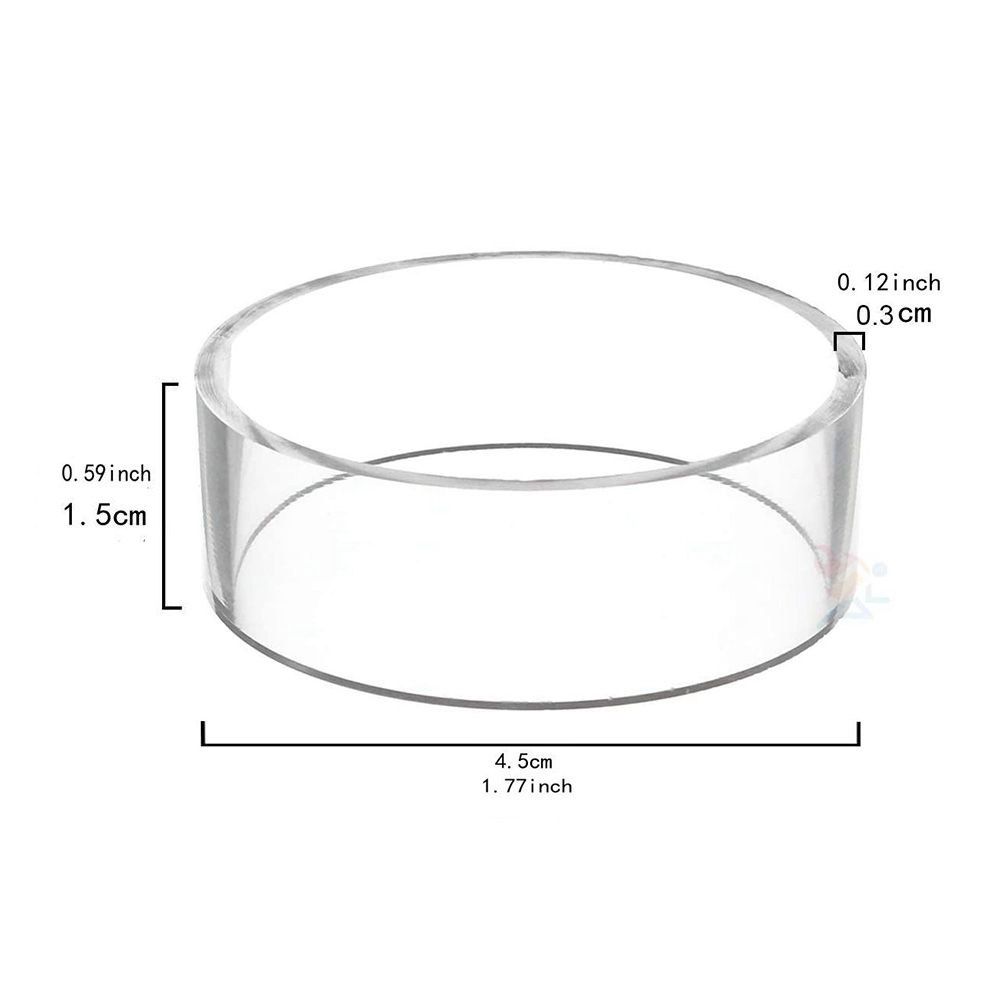 Golf Ball Round Clear Baseball Display Stands Racks Holder Rings Storage Holders