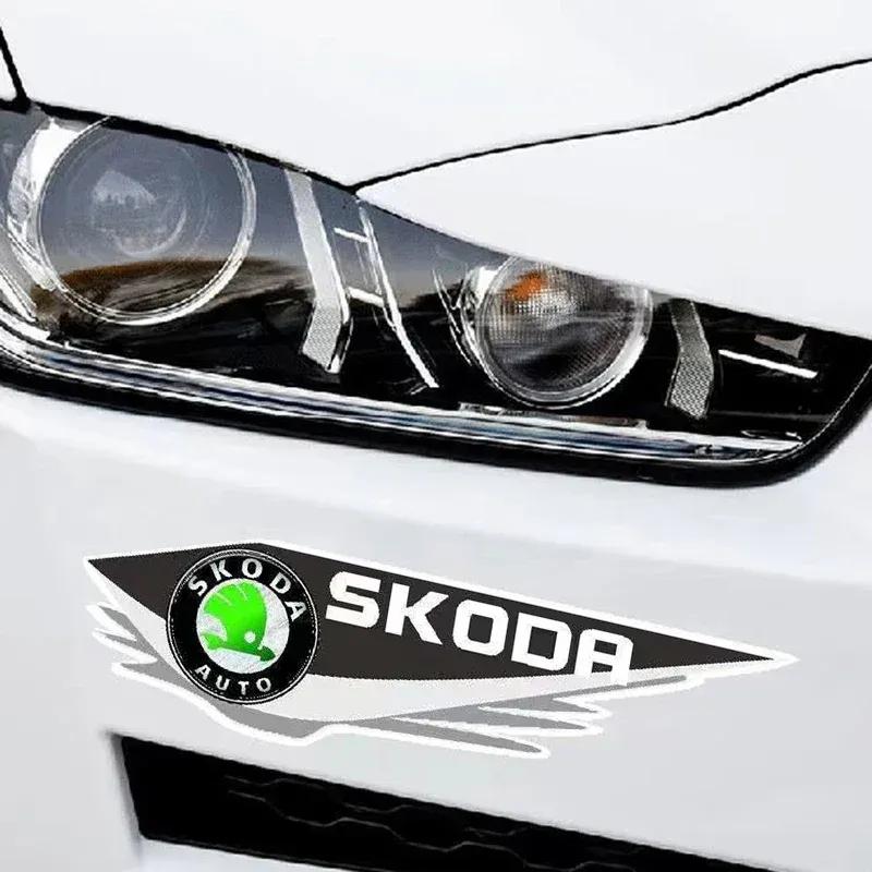 Водонепроницаемые Автомобильные Антицарапийные Наклейки для Skoda Fabia Superb Octavia Kodiaq Yeti Citigo Felicia Kamiq Rapid Scala Аксессуары