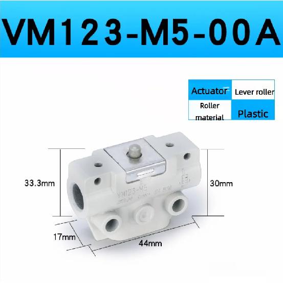 Pneumatic switch Two-Position Three Way Mechanical Valve Roller Hand-operated valves VM131-01-01A