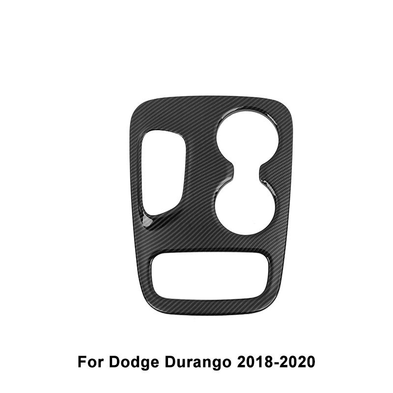 Наклейки на декоративную крышку панели переключения передач автомобиля, подходят для Dodge Durango 2014-2022, аксессуары для интерьера, ABS, углеродное волокно
