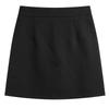 Summer 2024 Women's High Waist A-Line Black Skirt: Slim Fit, Short, Stylish