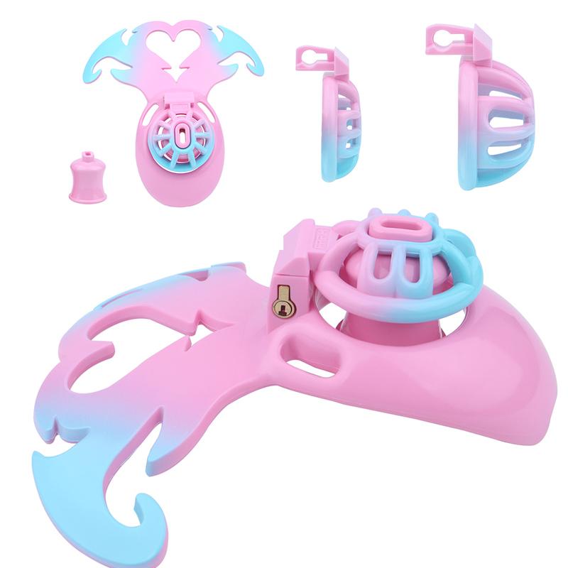 FRKO SM Sissy Flat Inverted Chastity Cage Lightweight Penis Rings ABS Resin Bondage Belt Chastity Urethra Slave Gay Sex Toys Men