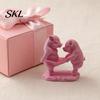 Double Pig Pulling Figure Ornament, Mini Size 3D Printed Figurine, Miniature Animal Ornament Funny Healing Desktop Decorative Sculpture, for