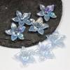 50pcs 22mm Acrylic Pearlescent Flower Beads Five Petal Flower Beads DIY Handmade Material