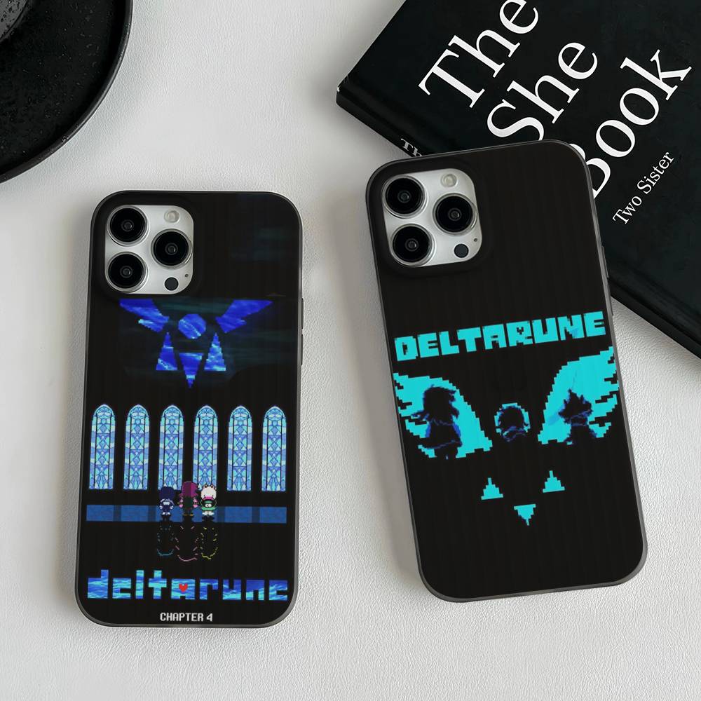 D-Deltarune Ralsei Для iPhone 17 16 15 14 13 12 11 Pro Max Plus Pro Гофрированный Ударопрочный Матовый Чехол для Телефона