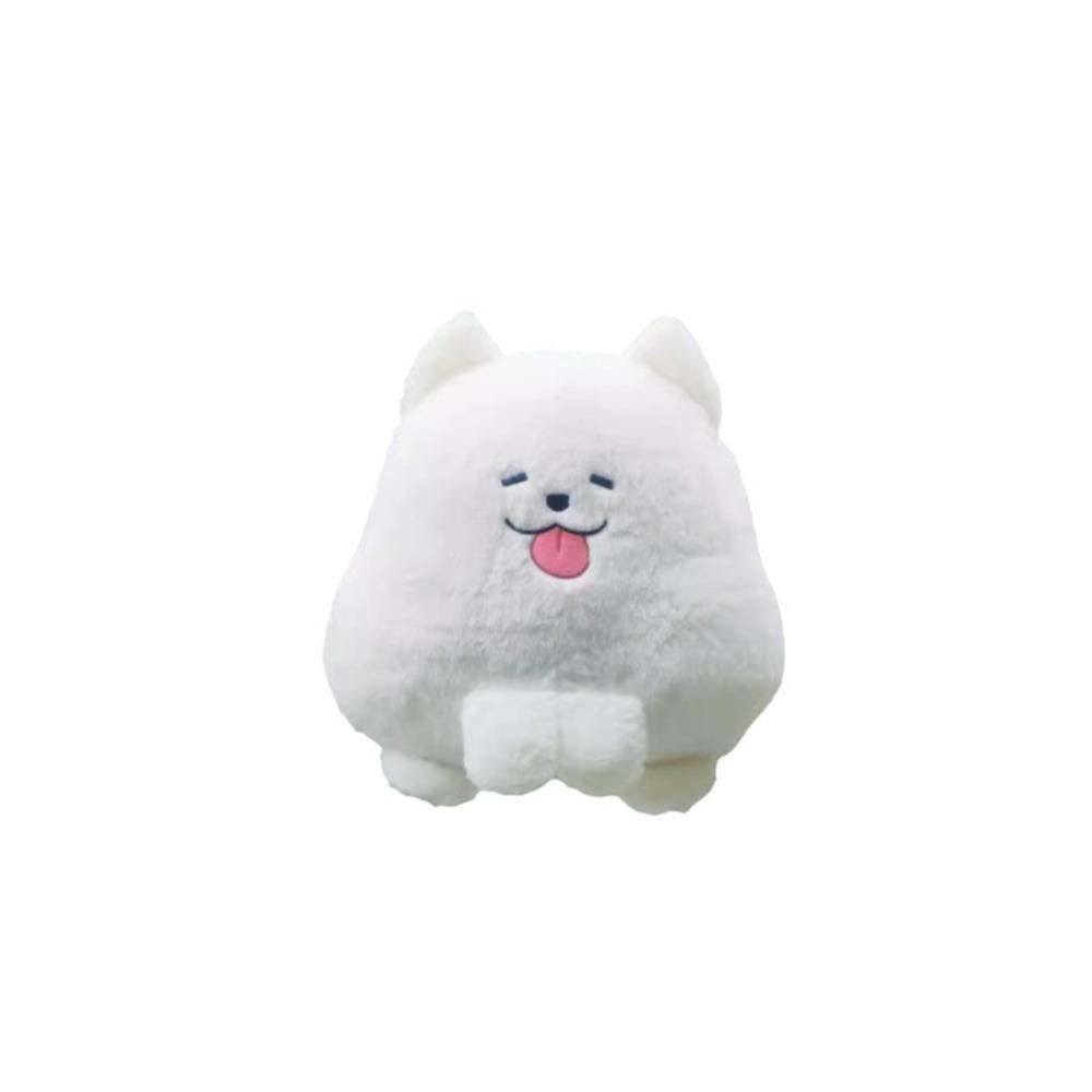 Cute Puppy Samoyed Plush Doll Stuffed Animal Dog Plush Toy Stuffed Dog Keychain Birthday Gift