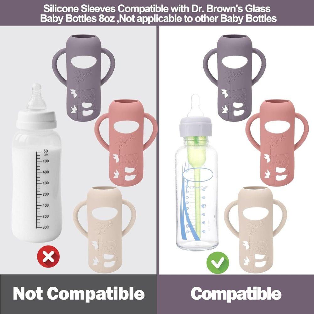 Легкий захват Силиконовый чехол-рукав Мягкие рукава для детских бутылочек для Dr. Детское питание Brown's