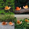 Succulent Landscape Micro Snail Resin Figurine Cartoon Animal Decor For Gift