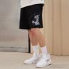 Li Ning X Disney Pinocchio Series Collaboration Sports Lifestyle Cartoon Pattern Printed Loose Casual Shorts Men shorts Black AKSS433-3